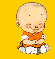 Baby Monk Smiling
