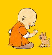 Baby Monk Playing